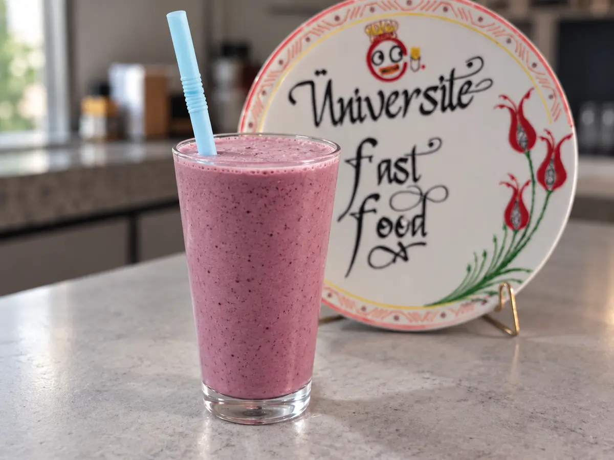 Böğürtlenli Milkshake