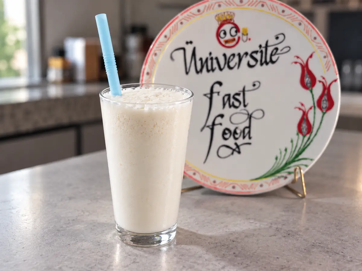 Sade Sütlü Milkshake